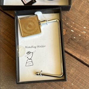 Silver Handbag Holder, NWT